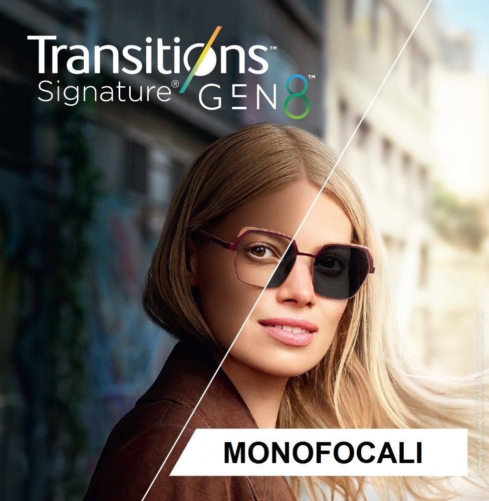 lenti transitions gen 8 MONOFOCALI