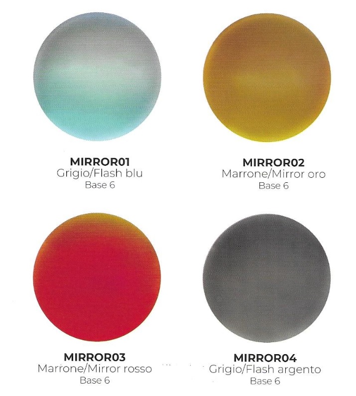 lenti da sole specchiate new mirror colori