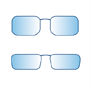 occhiali quadrati rettangolari
