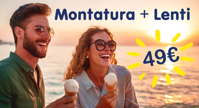 Occhiali online economici a partire da 49€