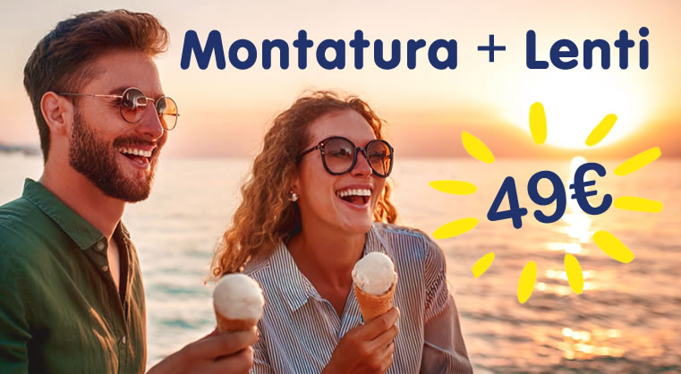 Occhiali online Montatura + Lenti Graduate a partire da 49€!